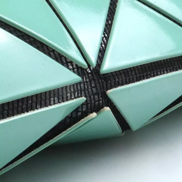 Auth BAOBAO ISSEYMIYAKE Handbag Tote Bag Green PVC - Picture 7 of 14